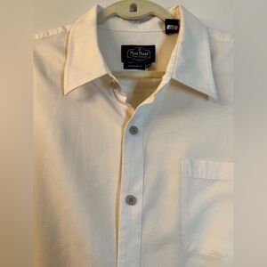 Nat Nast Men's Off-White Button Down Shirt